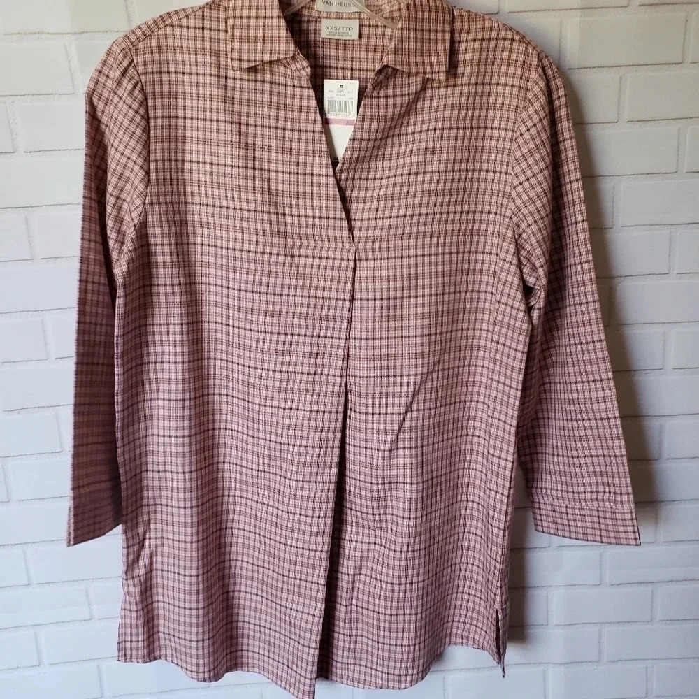 Van Heusen Women Dress Shirt XXS